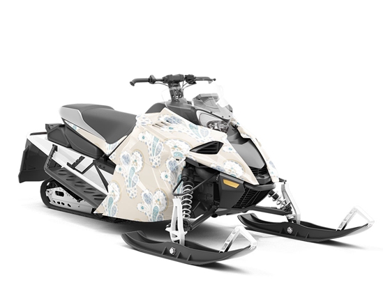 Total Whiteout Paisley Custom Wrapped Snowmobile