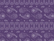Violet Ocean Paisley Vinyl Wrap Pattern