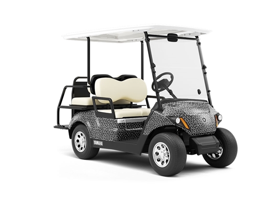 Gray Panther Wrapped Golf Cart