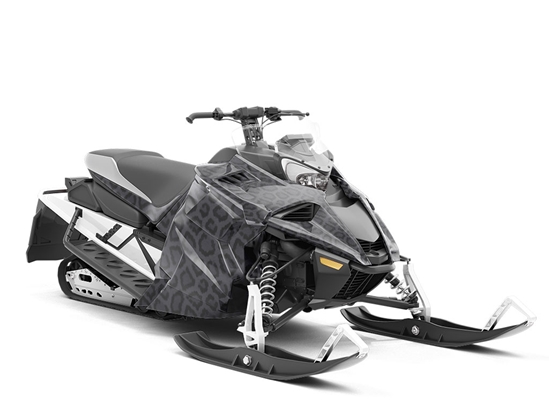 Negro Panther Custom Wrapped Snowmobile