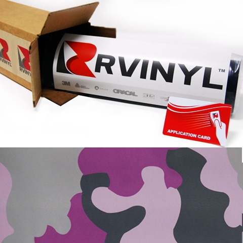 Rwraps™ Camouflage Vinyl Wrap Film - Pink (Discontinued)