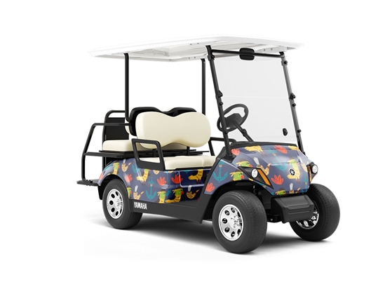 First Mate Pirate Wrapped Golf Cart