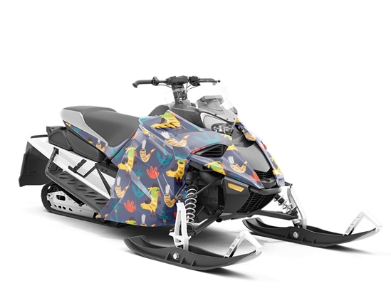 First Mate Pirate Custom Wrapped Snowmobile