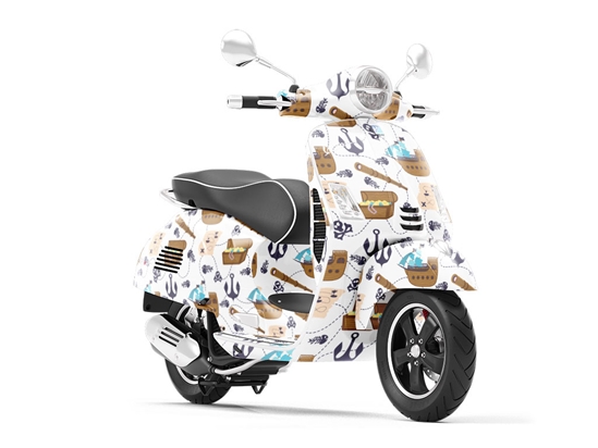 Pilfer and Plunder Pirate Vespa Scooter Wrap Film