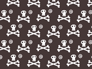 Skull and Crossbones Pirate Vinyl Wrap Pattern