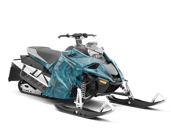Argentinian Sadness Pixel Custom Wrapped Snowmobile