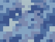 Icy Tundra Pixel Vinyl Wrap Pattern