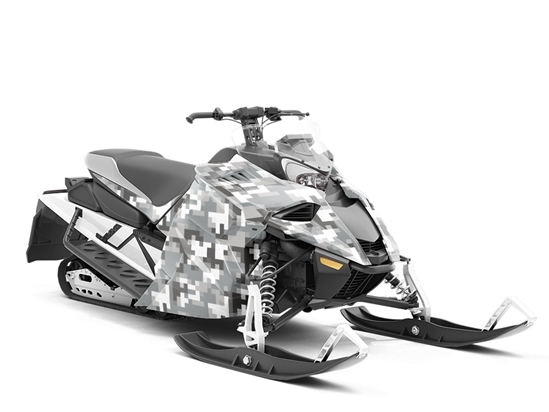 Midnight Mission Pixel Custom Wrapped Snowmobile