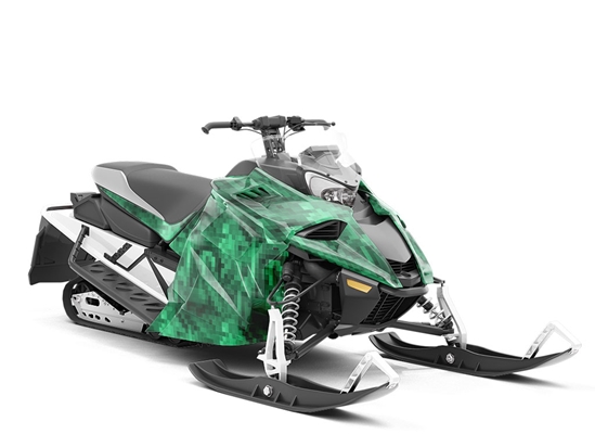 May Day Pixel Custom Wrapped Snowmobile