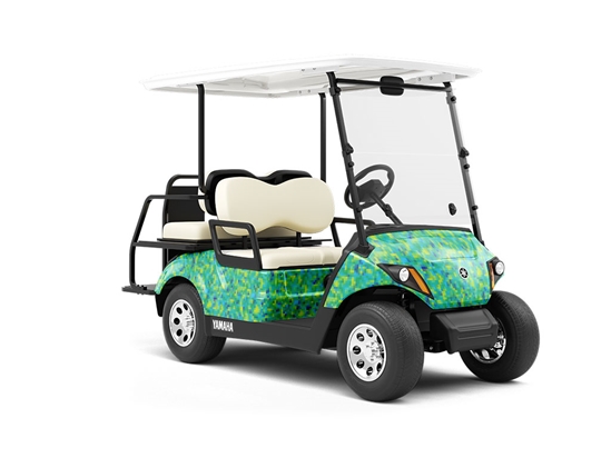 Sea Adventure Pixel Wrapped Golf Cart