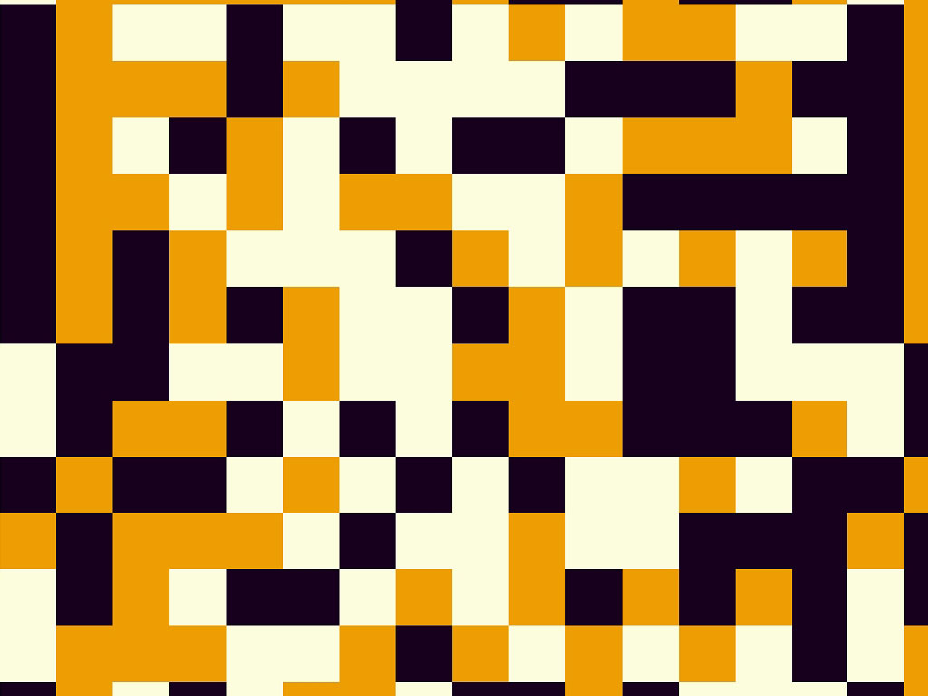 Rwraps™ Orange Pixel Print Vinyl Wrap Film - Tiger Stripe