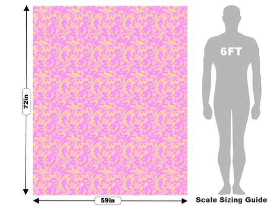 Baby Blanket Pixel Vehicle Wrap Scale
