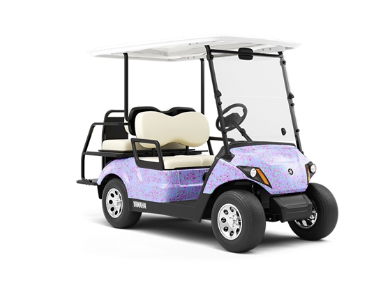Cyber Grapes Pixel Wrapped Golf Cart