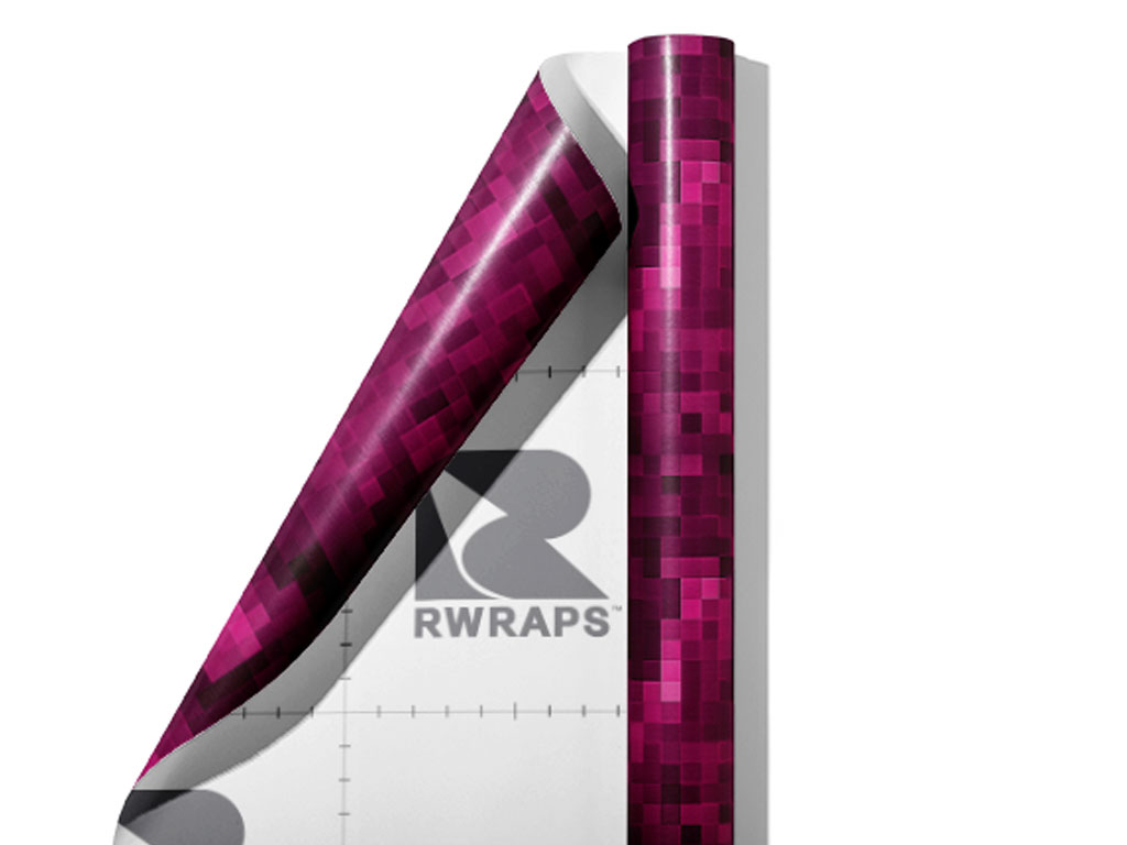Mulberry Wine Pixel Wrap Film Sheets