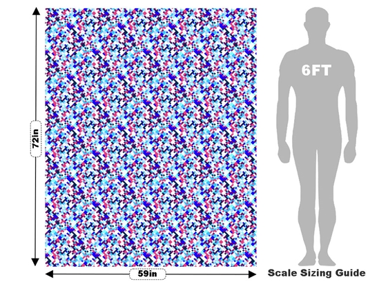 Gender Reveal Pixel Vehicle Wrap Scale