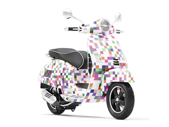 Mix and Match Pixel Vespa Scooter Wrap Film