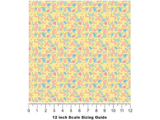 Easter Sunday Pixel Vinyl Film Pattern Size 12 inch Scale