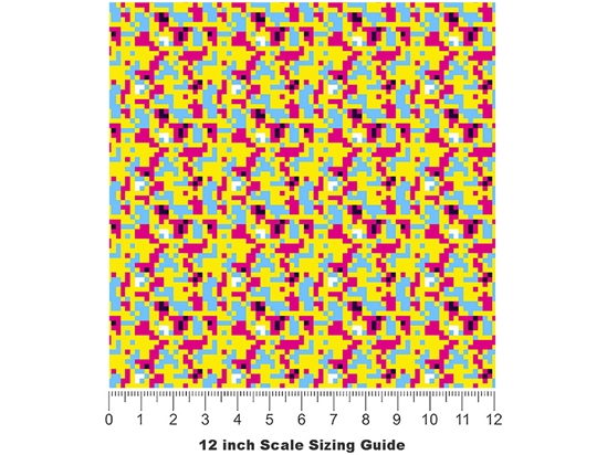 Mellow Out Pixel Vinyl Film Pattern Size 12 inch Scale
