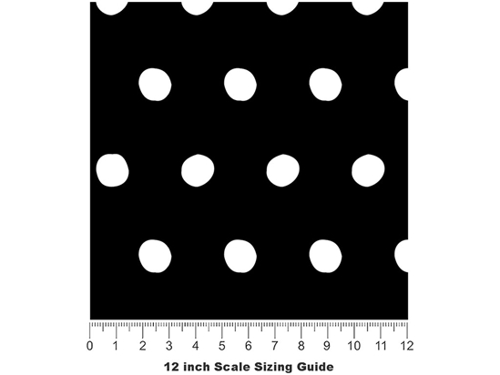 Classic Look Polka Dot Vinyl Film Pattern Size 12 inch Scale
