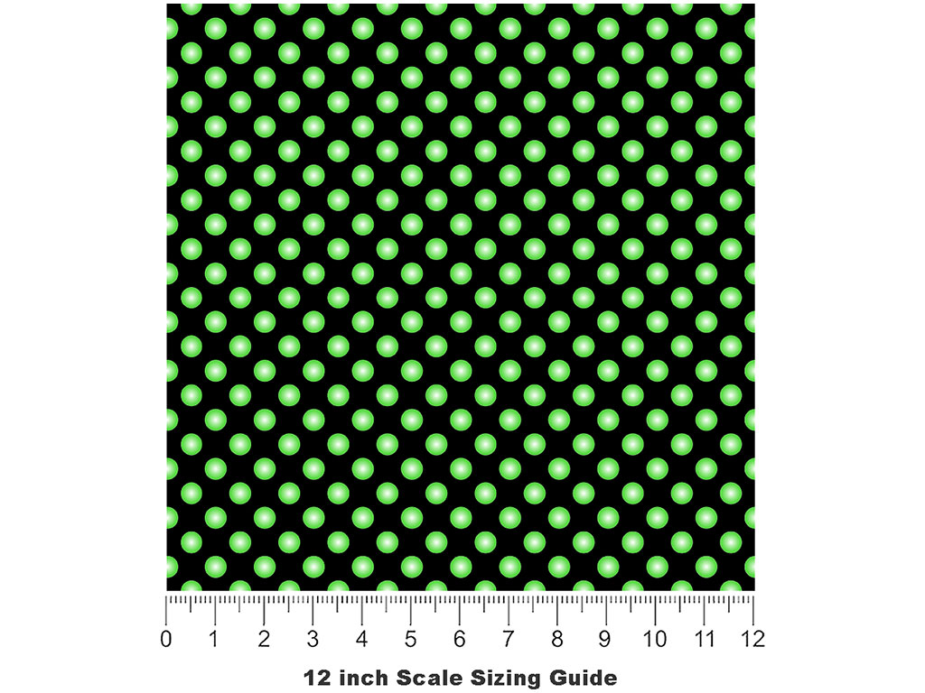 Green Machine Polka Dot Vinyl Film Pattern Size 12 inch Scale