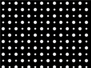 Maddening Monochrome Polka Dot Vinyl Wrap Pattern