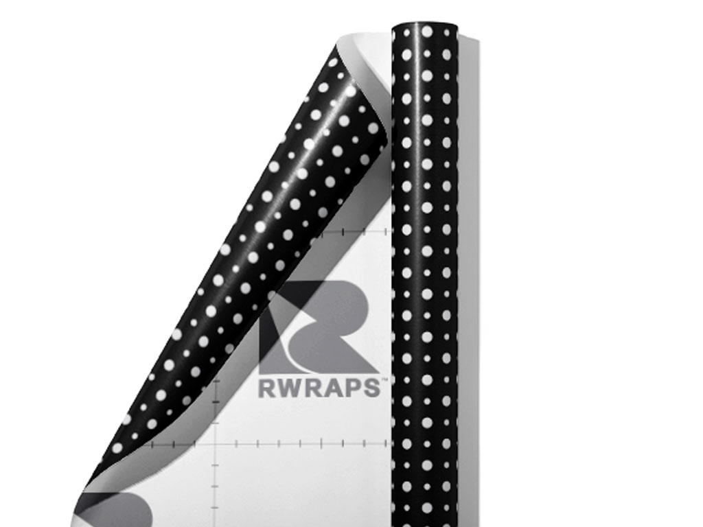 Maddening Monochrome Polka Dot Wrap Film Sheets