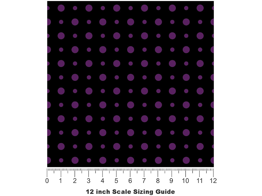 Prime Purple Polka Dot Vinyl Film Pattern Size 12 inch Scale