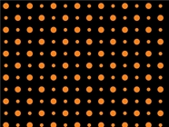 Pumpkin Orange Polka Dot Vinyl Wrap Pattern