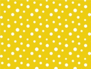 Aureolin Yellow Polka Dot Vinyl Wrap Pattern