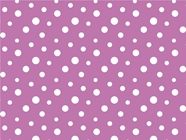 Bright Lilac Polka Dot Vinyl Wrap Pattern