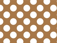 Camel Tan Polka Dot Vinyl Wrap Pattern
