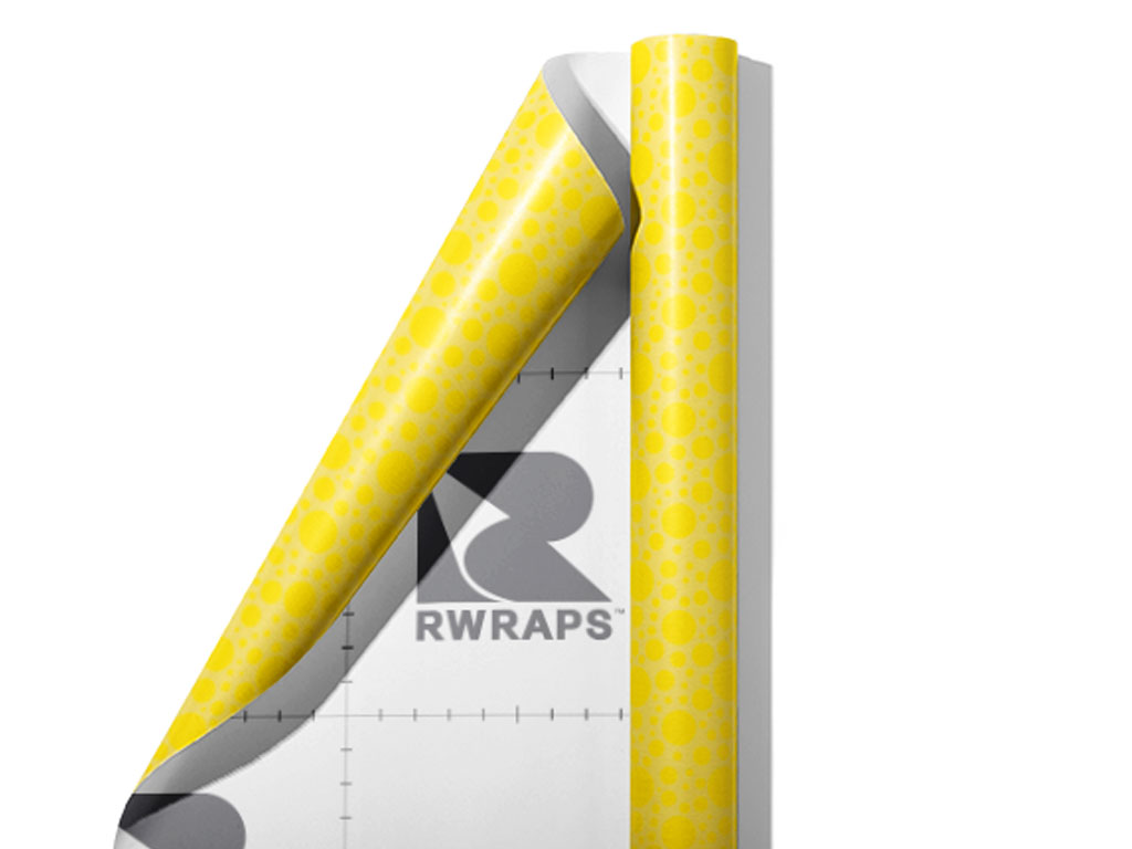 Corn Yellow Polka Dot Wrap Film Sheets