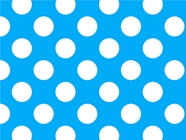 Electric Blue Polka Dot Vinyl Wrap Pattern
