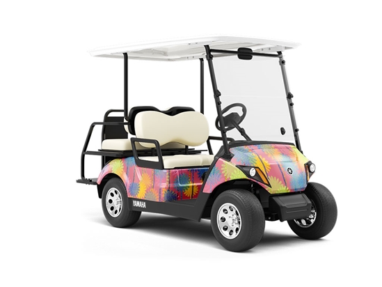 Florida Heat Polka Dot Wrapped Golf Cart