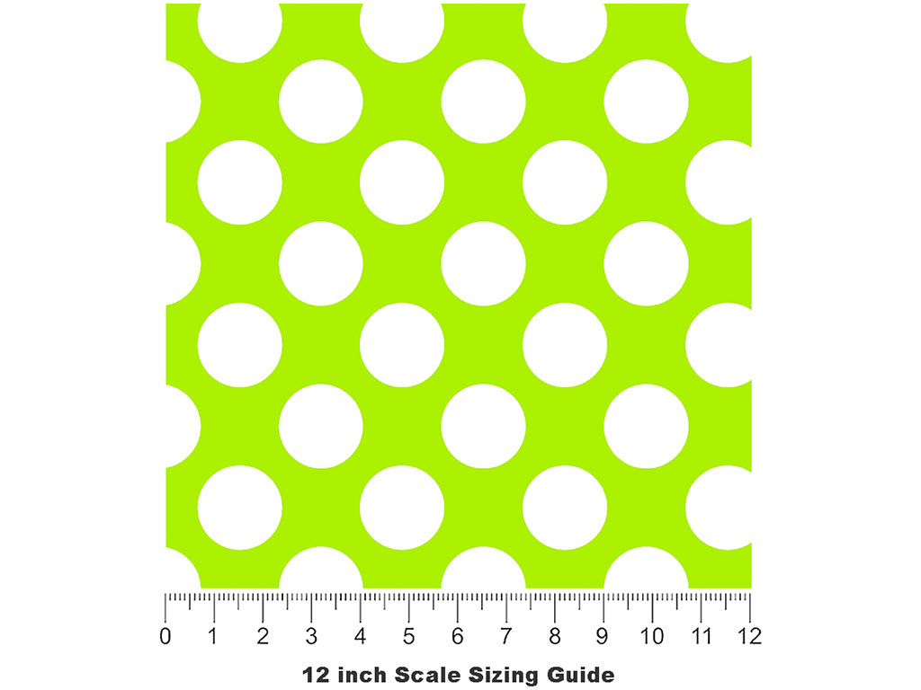 Green Lizard Polka Dot Vinyl Film Pattern Size 12 inch Scale