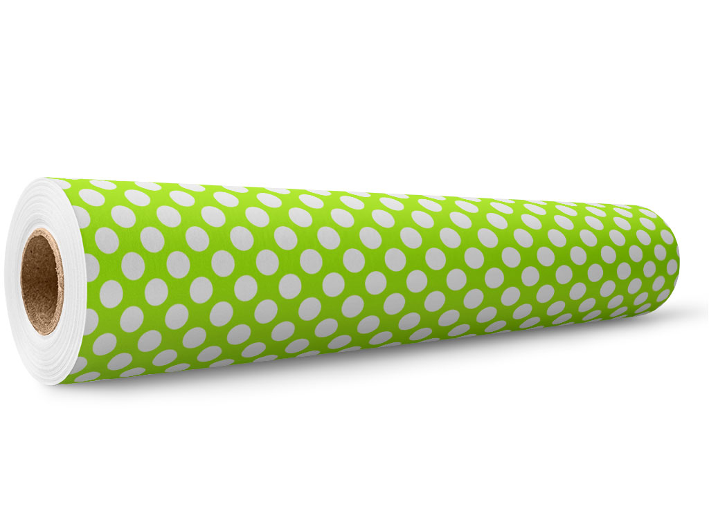 Green Lizard Polka Dot Wrap Film Wholesale Roll