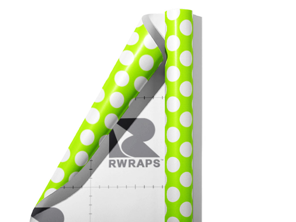 Green Lizard Polka Dot Wrap Film Sheets