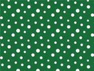 Hunter Green Polka Dot Vinyl Wrap Pattern