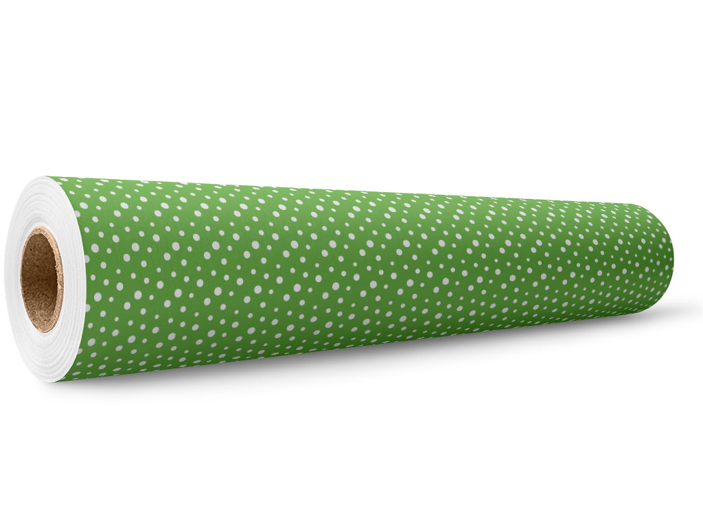 Pear Green Polka Dot Wrap Film Wholesale Roll