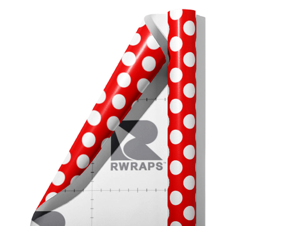 Red Scare Polka Dot Wrap Film Sheets