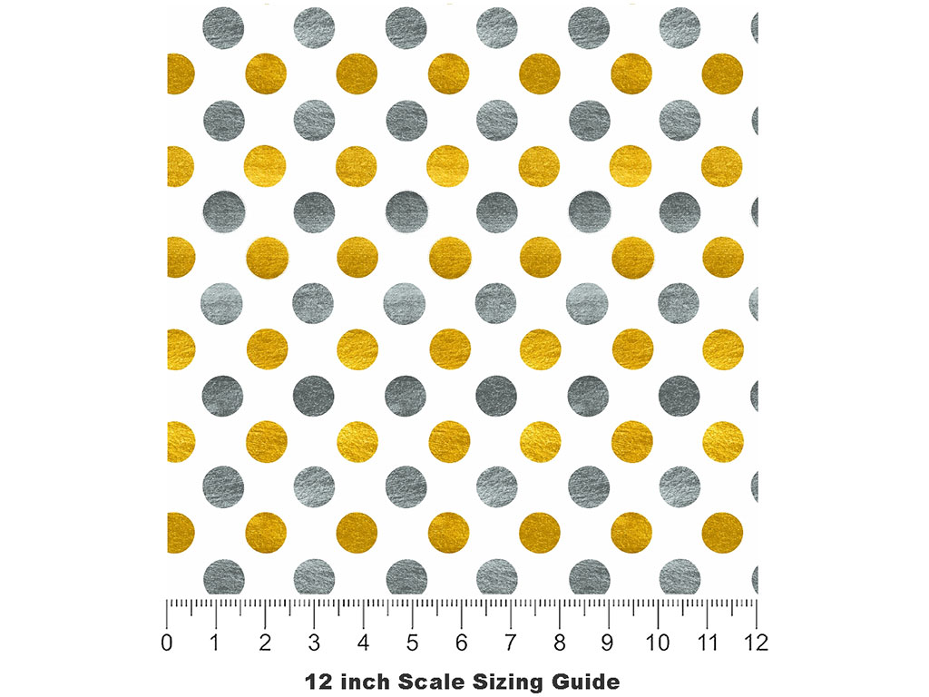 Fade to Gray Polka Dot Vinyl Film Pattern Size 12 inch Scale