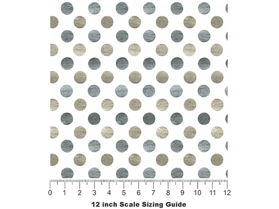 Gray Dust Polka Dot Vinyl Film Pattern Size 12 inch Scale