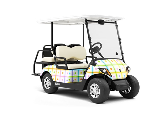 Picnic Date Polka Dot Wrapped Golf Cart