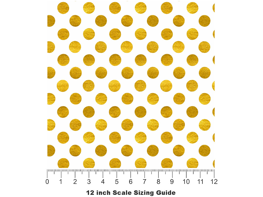 Proceed With Caution Polka Dot Vinyl Film Pattern Size 12 inch Scale