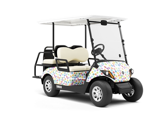 Secret Crush Polka Dot Wrapped Golf Cart