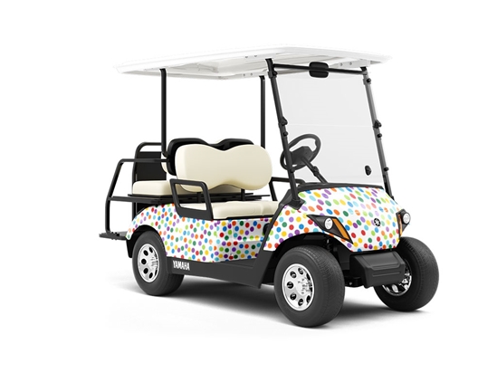 Tickle Me Polka Dot Wrapped Golf Cart