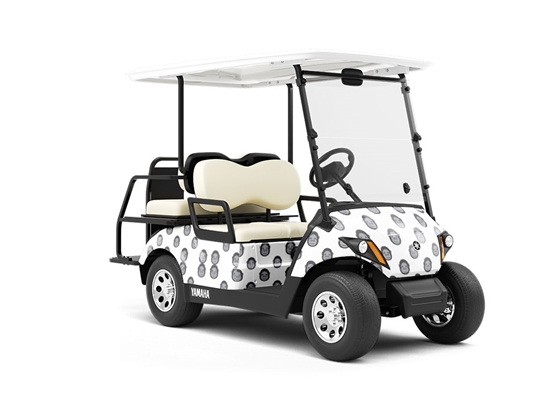 Friendly Faces Primate Wrapped Golf Cart