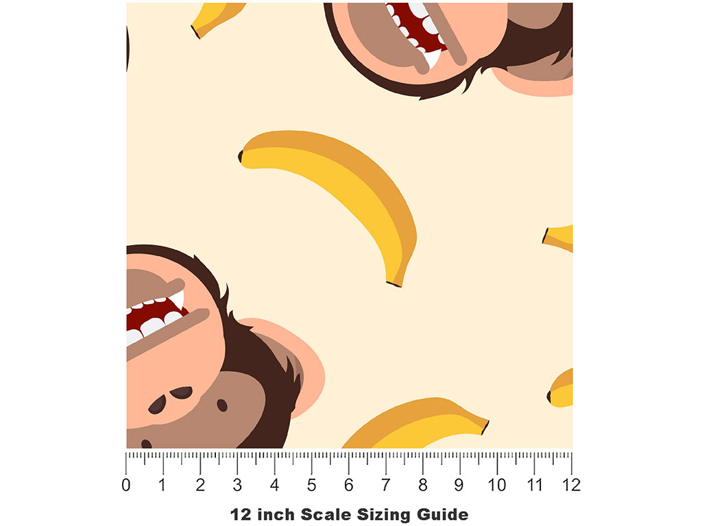 Fruit Snacks Primate Vinyl Film Pattern Size 12 inch Scale
