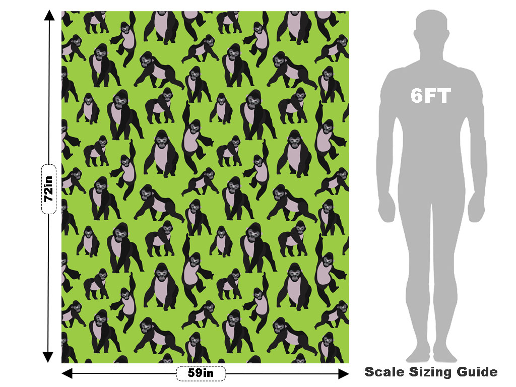 Striking Poses Primate Vehicle Wrap Scale