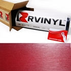 Red Brushed Aluminum Vinyl Film Wrap